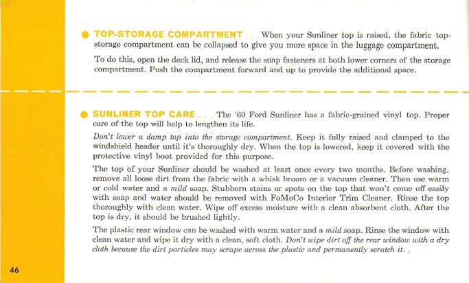 1960 Ford Owners Manual Page 68